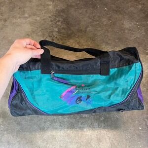 Basic Equipment Duffle Bag Teal Black Purple‎ Gym Travel Duffel